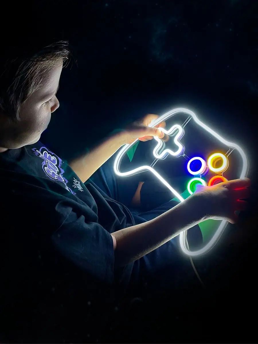Неоновая вывеска Геймпад Xbox, фото 2