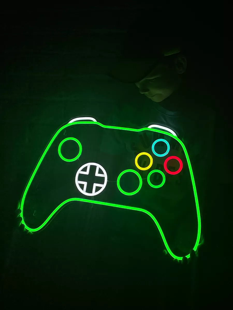 Неоновый светильник Геймпад Xbox, фото 2