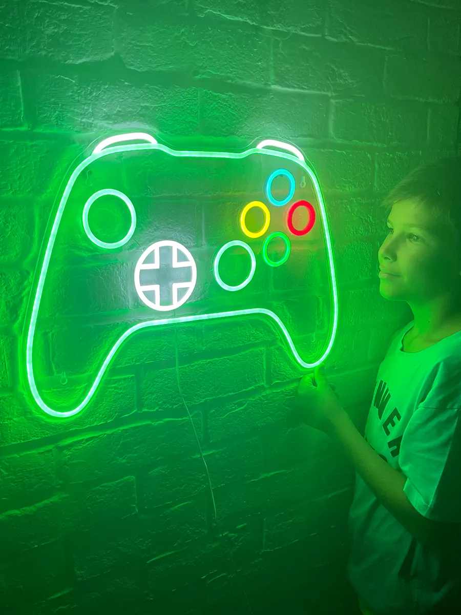 Неоновый светильник Геймпад Xbox, фото 3