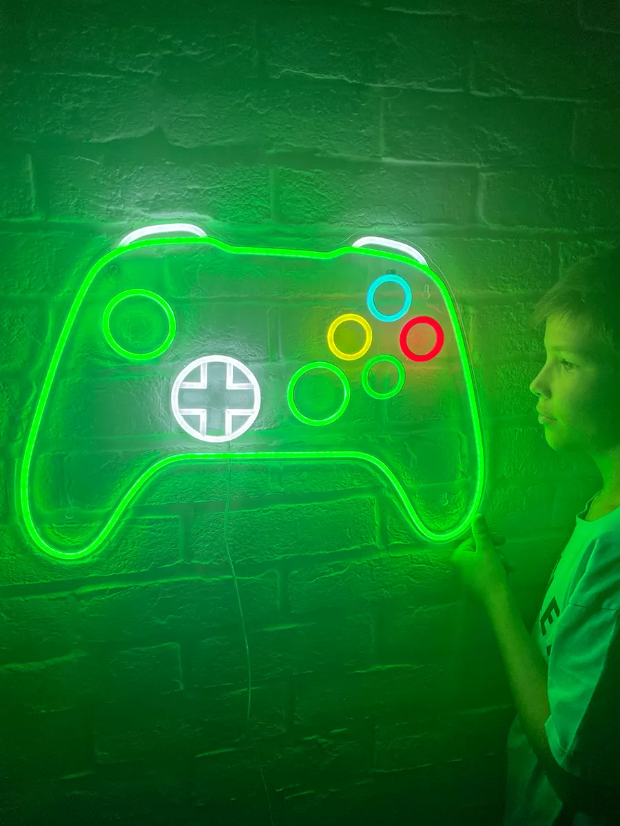Неоновый светильник Геймпад Xbox, фото 4