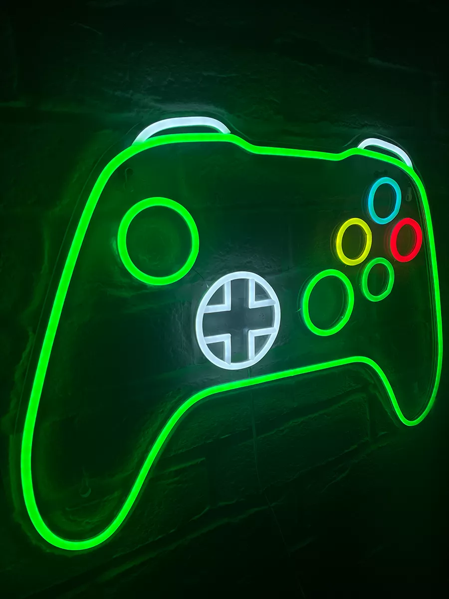 Неоновый светильник Геймпад Xbox, фото 6