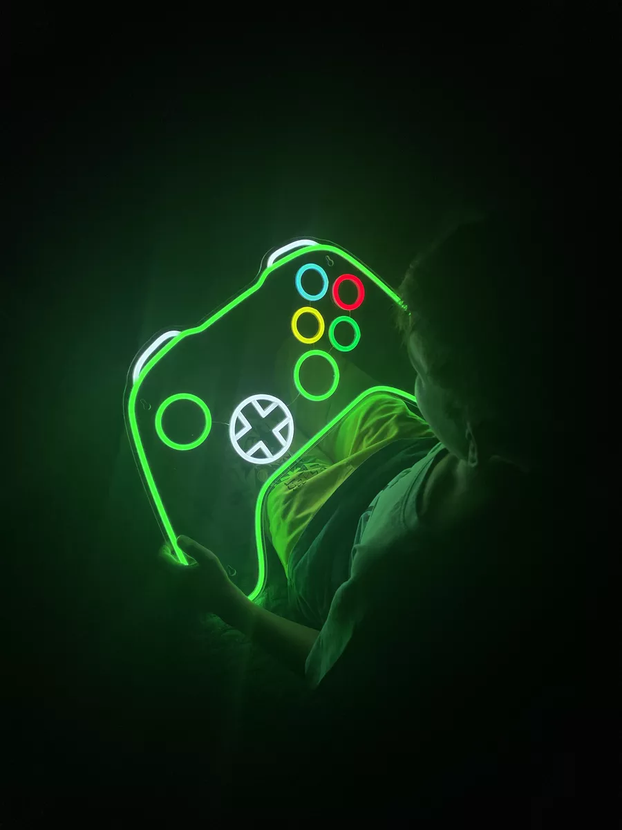 Неоновый светильник Геймпад Xbox, фото 7